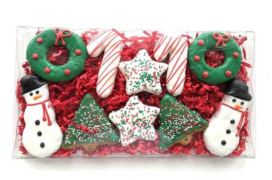 Assorted Christmas themed dog treats