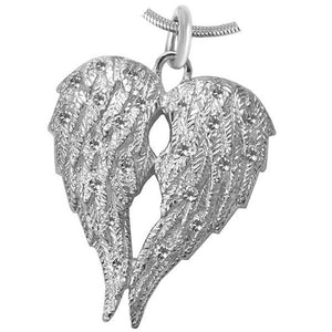 Angel Wings Cremation Pendant Necklace