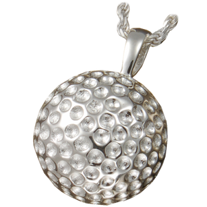 Crystal sphere cremation memorial pendant necklace