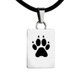 Rectangle Paw or Nose Print Charm
